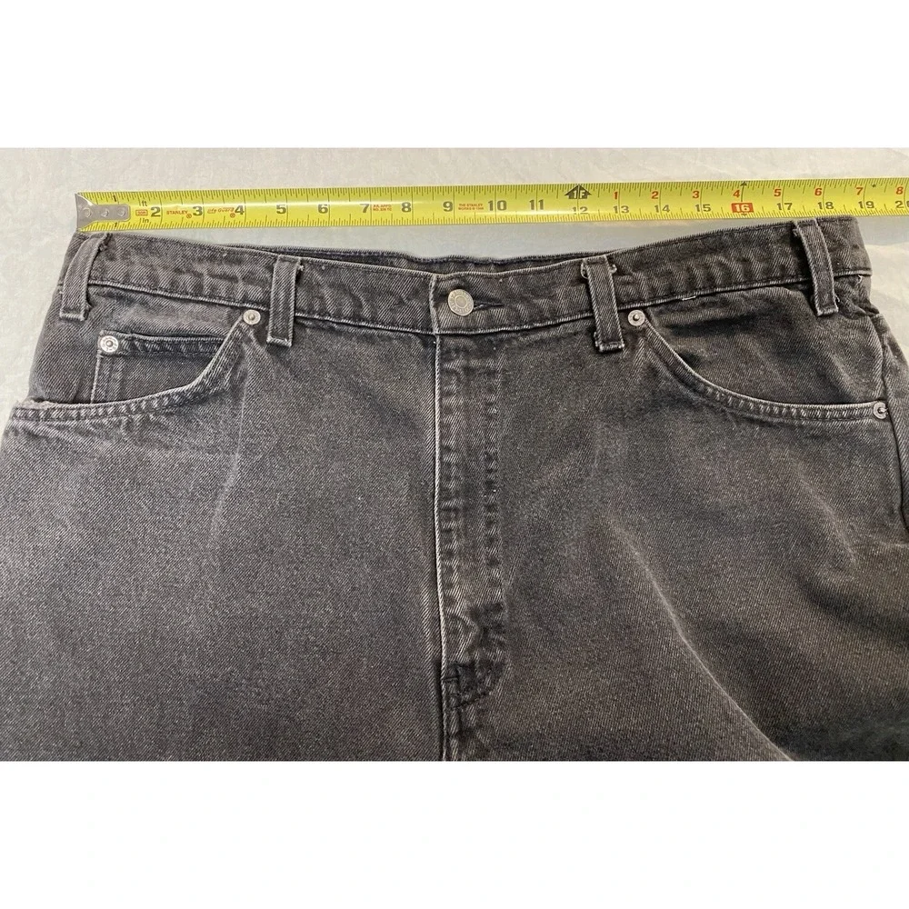 Levi's 550 Relaxed Fit Jeans Men's 40x30 Black Gray Tapered Leg Denim